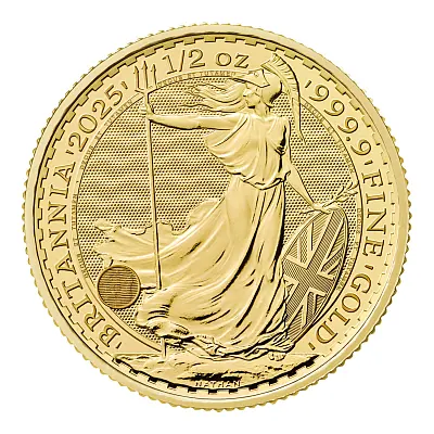 2025 Britannia 0.5oz Gold Bullion Coin 2025 Britannia 0.5oz Gold Bullion Coin Reverse