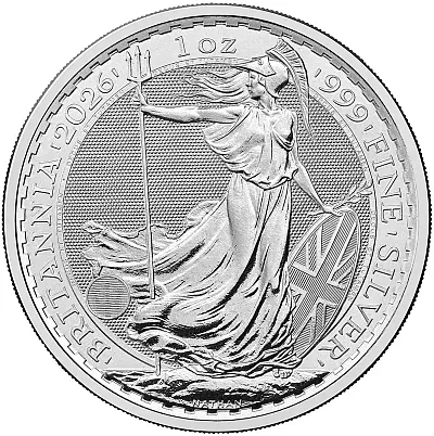 2026 Britannia 1oz Silver Bullion Coin 2026 Britannia 1oz Silver Bullion Coin Reverse