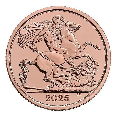 2025 Half Sovereign Gold Bullion Coin 2025 Half Sovereign Gold Bullion Coin Reverse