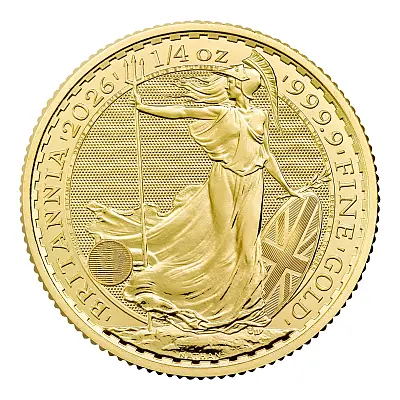 2026 Britannia 1/4oz Gold Bullion Coin 2026 Britannia 1/4oz Gold Bullion Coin Reverse