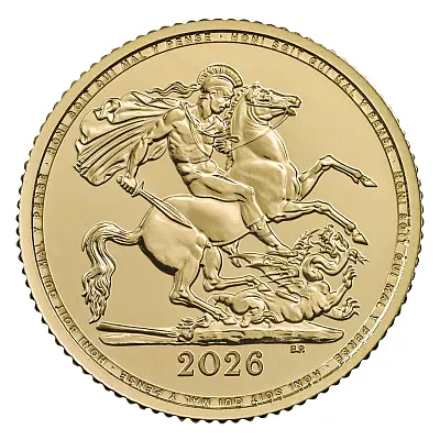 2026 Half Sovereign Gold Bullion Coin 2026 Half Sovereign Gold Bullion Coin Reverse
