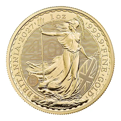 2027 Britannia 1oz Gold Bullion Coin Reverse